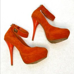 Rouge Helium brand spiked platform heels